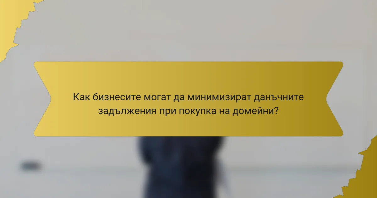 Как бизнесите могат да минимизират данъчните задължения при покупка на домейни?