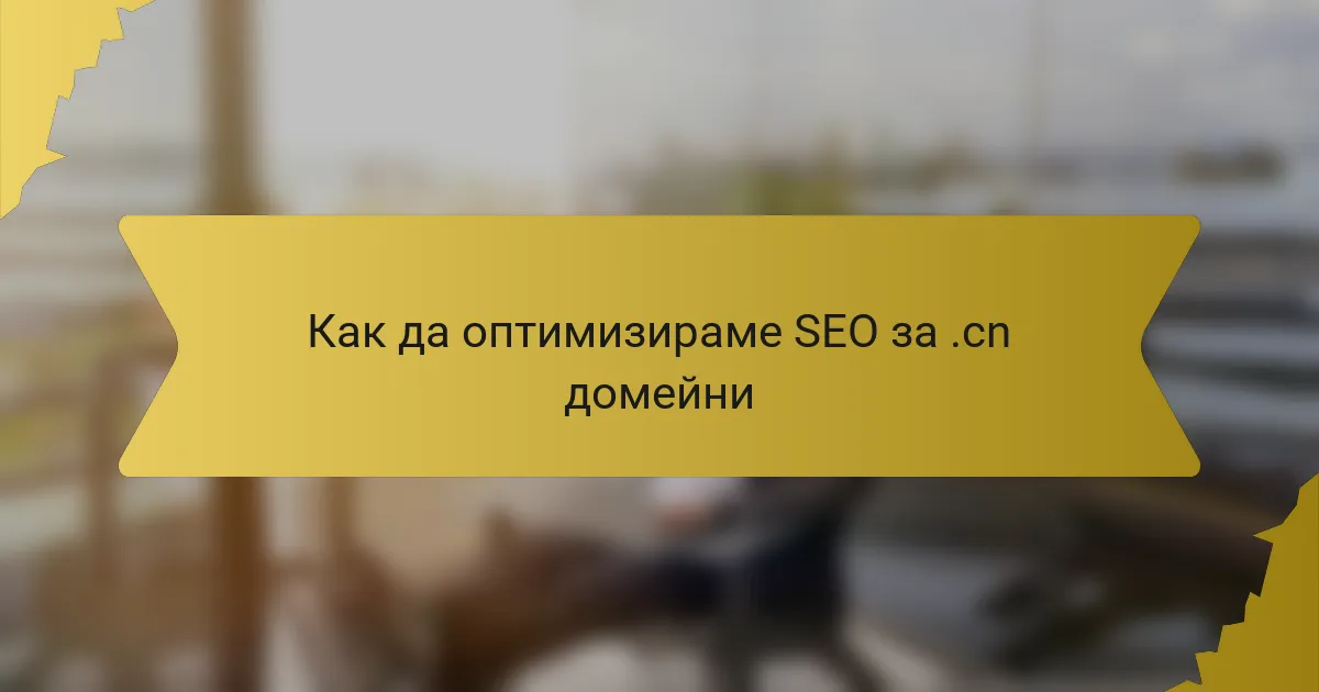 Как да оптимизираме SEO за .cn домейни